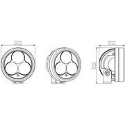 Denali D3 LED Driving Light - DataDim™ Technology - Single