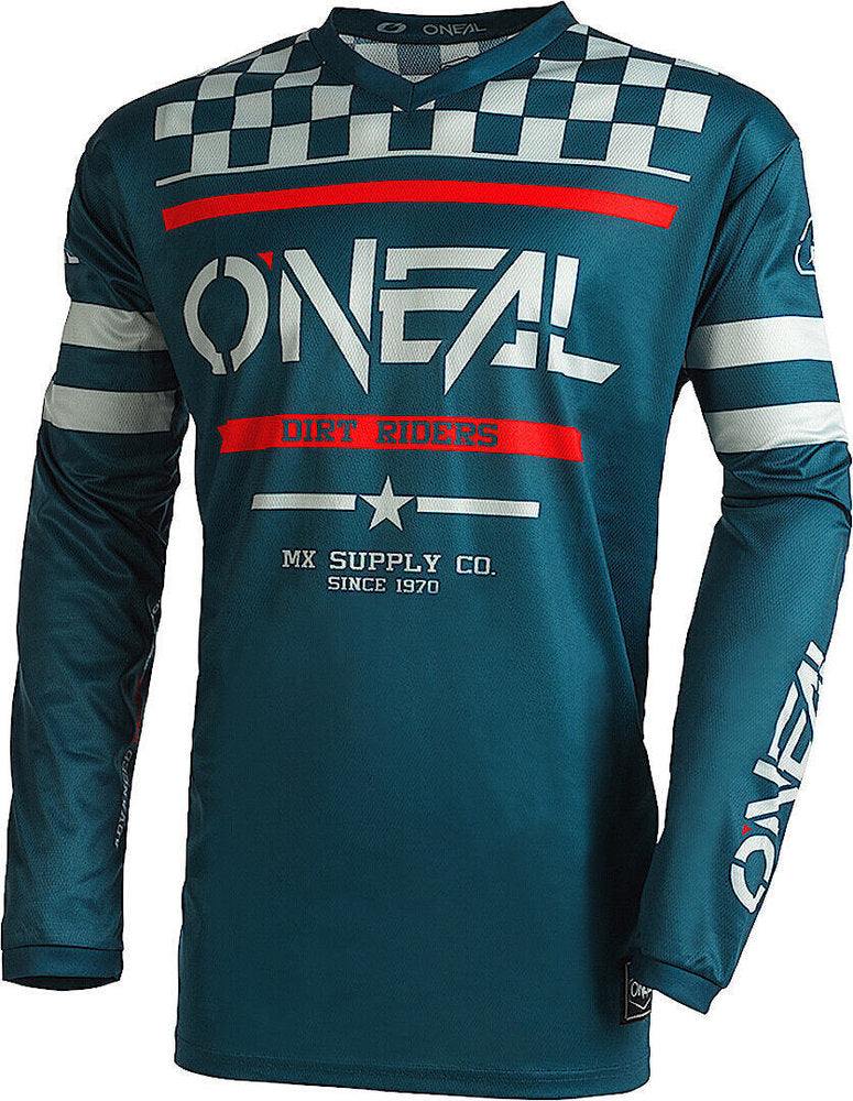 O'Neal Element Squadron V.22 Motocross Jersey - Teal/Gray