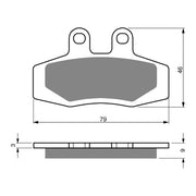 GOLDfren Brake Pads Off-Road Racing GF026 - K5 (PR111)