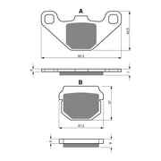 GOLDfren Brake Pads Sintered Sports GF047 - S3 (PH22)