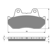 GOLDfren Brake Pads Sintered Sports GF049 - S3 (PH18)