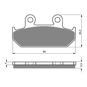 GOLDfren Brake Pads Sintered Sports GF051 - S3 (PH40)