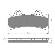GOLDfren Brake Pads Sintered Sports GF054 - S3 (PH121)