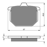 GOLDfren Brake Pads GF080 - S3