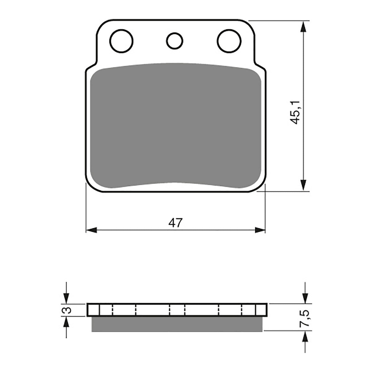 GOLDfren Brake Pads Off-Road Racing GF092 - K5 ( PR103 )