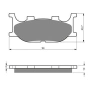 GOLDfren Brake Pads Sintered Sports GF099 - S3 ( PH155 )