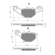 GOLDfren Brake Pads Sintered Sports GF109 - S3 ( PH214 )