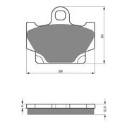 GOLDfren Brake Pads Sintered Sports GF113 - S3 ( PH21 )