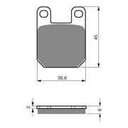 GOLDfren Brake Pads Sintered Sports GF121 - S3 ( PH88 )