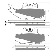 GOLDfren Brake Pads Sintered Sports GF122 - S3 ( PH173 )