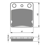 GOLDfren Brake Pads Off-Road Racing GF144 - K5 ( PR11 )
