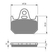 GOLDfren Brake Pads GF158 - S3