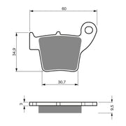GOLDfren Brake Pads Off-Road Racing GF176 - K5 ( PR306 )