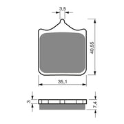 GOLDfren Brake Pads GF177 - S33