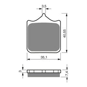 GOLDfren Brake Pads Sintered Sports GF177 - S3 ( PH294 )