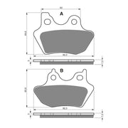 GOLDfren Brake Pads Sintered Sports GF181 - S3 ( PH279 / PH347 )