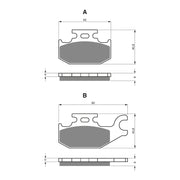 GOLDfren Brake Pads Off-Road Racing GF182 - K5 ( PR283 )
