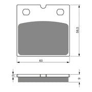 GOLDfren Brake Pads Sintered Sports GF197 - S3 ( PH86 )