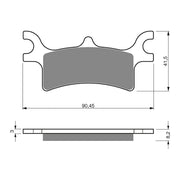 GOLDfren Brake Pads Off-Road Racing GF209 - K5 ( PR319 )