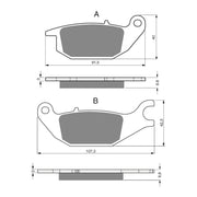 GOLDfren Brake Pads Sintered Sports GF221 - S3 ( PH303 )