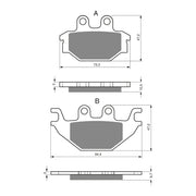 GOLDfren Brake Pads Sintered Sports GF230 - S3 ( P333 )