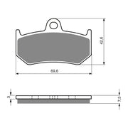 GOLDfren Brake Pads Sintered Sports GF235 - S3 ( PH298 )