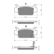 GOLDfren Brake Pads Off-Road Racing GF240 - K5 ( PR354 )