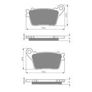 GOLDfren Brake Pads Sintered Sports GF242 - S3 ( PH381 )