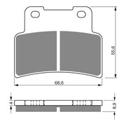 GOLDfren Brake Pads Sintered Sports GF251 - S3 ( P377 )