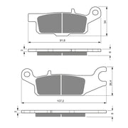 GOLDfren Brake Pads Off-Road Racing GF252 - K5 ( PR385 )