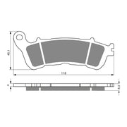 GOLDfren Brake Pads Sintered Sports GF257 - S3 ( PH340 )