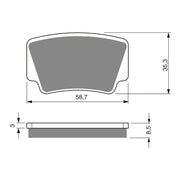 GOLDfren Brake Pads Off-Road Racing GF260 - K5 ( PR403 )