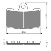 GOLDfren Brake Pads Sintered Sports GF269 - S3 ( PH395 )