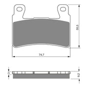 GOLDfren Brake Pads SINT SPRTS GF279 - S3 ( PH273 - HDonly )