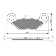 GOLDfren Brake Pads Sintered Sports GF284 - S3