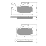 GOLDfren Brake Pads Off-Road Racing GF295 - K5 ( PR372 )