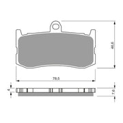 GOLDfren Brake Pads Sintered Sports GF296 - S3 ( PH424 )
