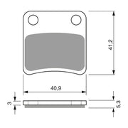 GOLDfren Brake Pads Sintered Sports GF303 - S3 ( P324 )