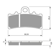 GOLDfren Brake Pads Sintered Sports GF305 - S3 ( PH439 )