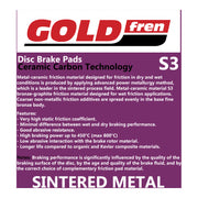 GOLDfren Brake Pads GF307 - S3