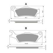 GOLDfren Brake Pads Off-Road Racing GF310 - K5 ( PR450 )