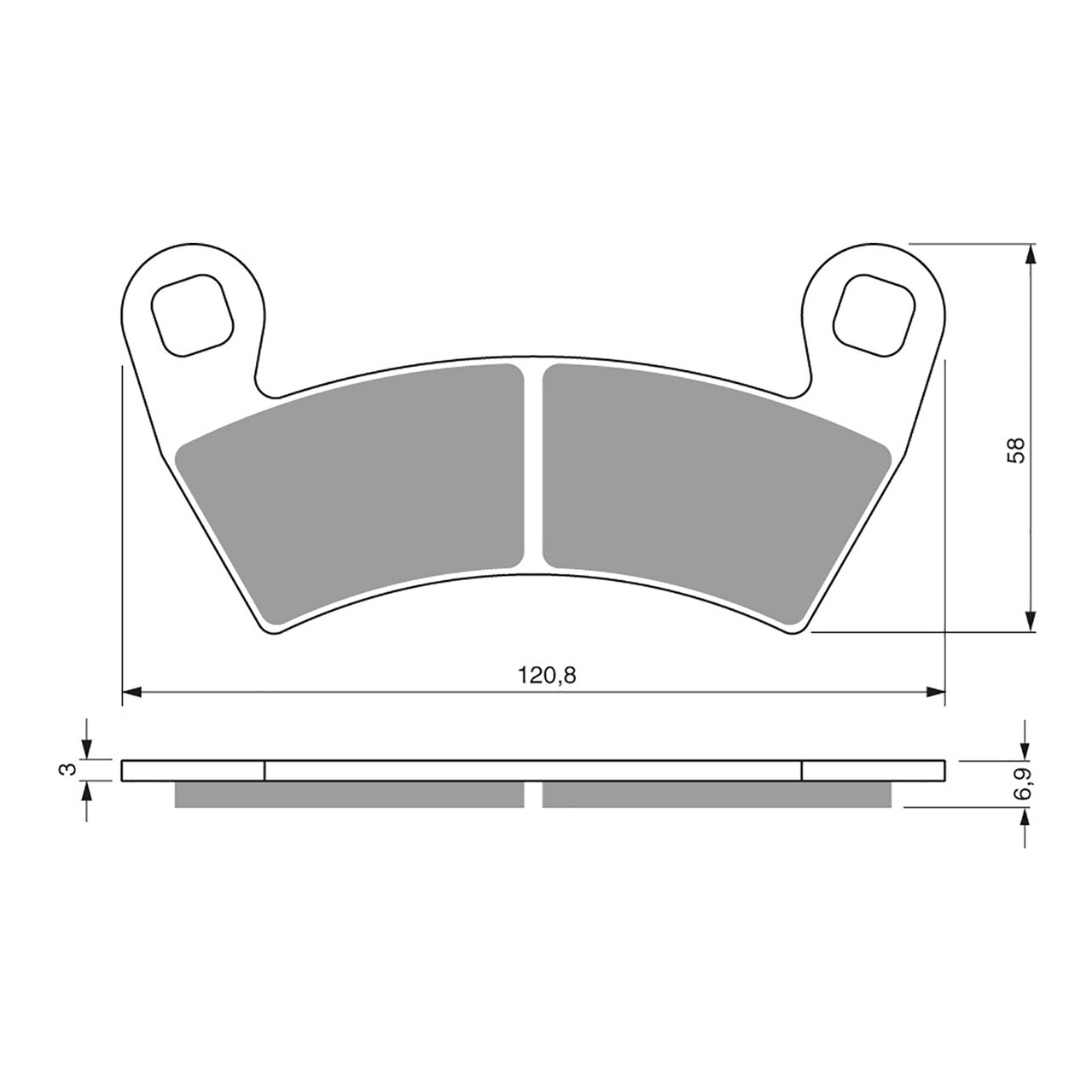 GOLDfren Brake Pads Off-Road Racing GF313 - K5 ( PR483 )