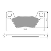GOLDfren Brake Pads Off-Road Racing GF314 - K5