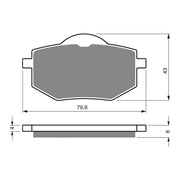 GOLDfren Brake Pads GF322 - S3