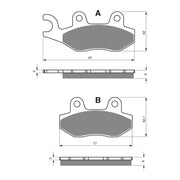GOLDfren Brake Pads Sintered Sports GF334 - S3