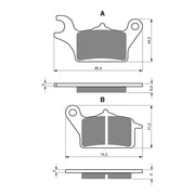 GOLDfren Brake Pads Sintered Sports GF358 - S3 ( P481 )