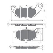 GOLDfren Brake Pads GF369 - GP5 - Indent
