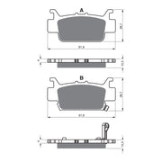 GOLDfren Brake Pads Off-Road Racing GF382 - K5 ( PR524 )