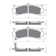 GOLDfren Brake Pads Off-Road Racing GF384 - K5 ( PR523 )