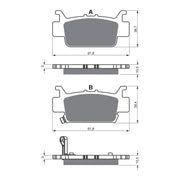GOLDfren Brake Pads Off-Road Racing GF385 - K5 ( PR525 )